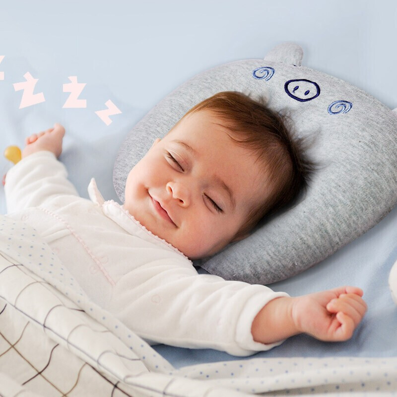 spiritkids儿童乳胶枕适合偏头婴儿透气枕头0-1岁新生宝宝防偏头定型枕宝宝枕头宝宝乳胶防偏头定型枕天然进口乳胶
