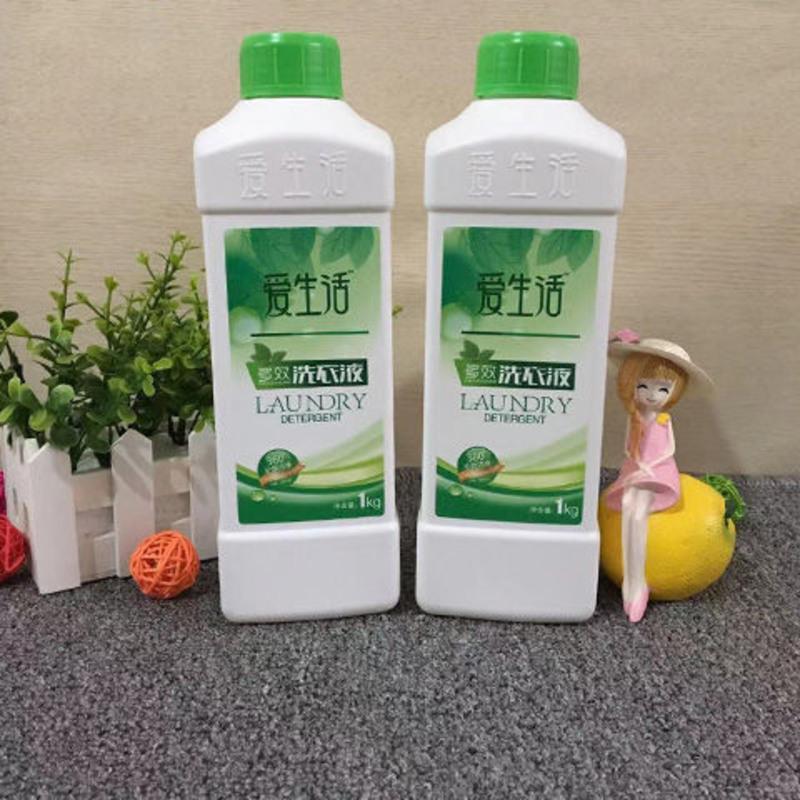 绿叶天然椰油洗洁精1KG 不伤手多效高浓缩型多可丽洗洁精水果香味 绿叶多效洗衣液1瓶装