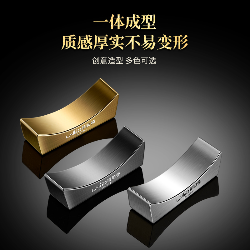 莱柏顿特厚304不锈钢筷架筷托家用桌台筷子托酒店专用精致高级筷枕筷垫高清大图