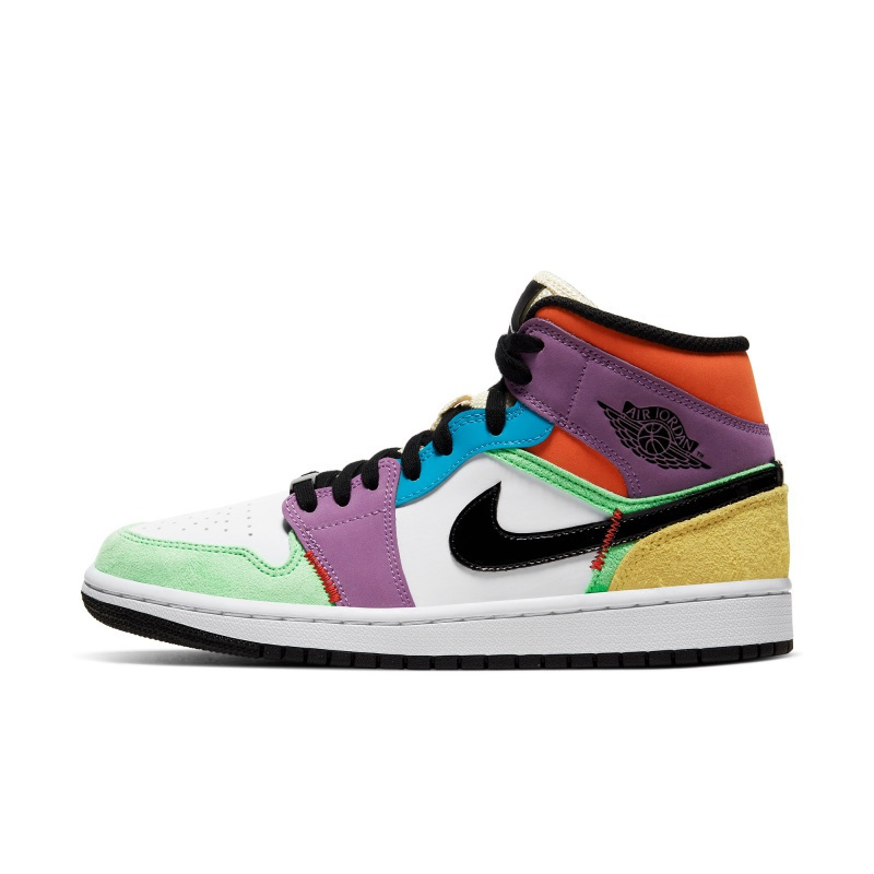 air jordan 1 mid se aj1 彩色拼接 女士休闲运动篮球鞋 参数