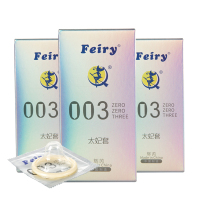 辉芮(Feiry)太妃003避孕套3盒组合装 30只装 超多润滑超薄款套套 天然乳胶橡胶安全套 计生成人情趣性用品