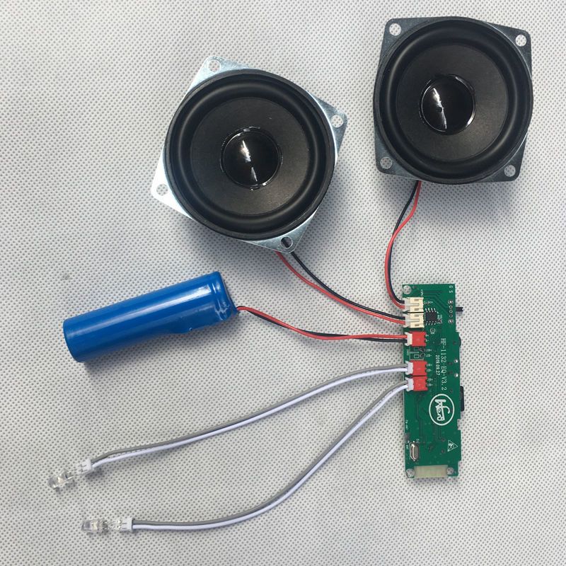 多功能蓝牙板 蓝牙音响功放板模块彩灯mp3板子适配器接收器收音机diy音箱低音炮