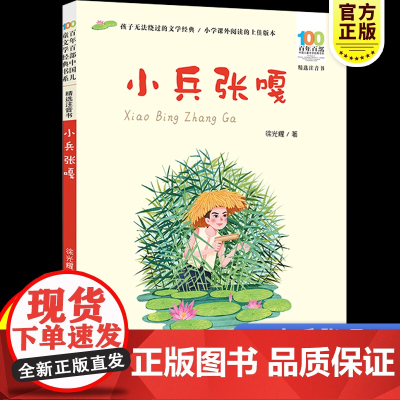彩图注音百年百部红色经典小兵张嘎小学生爱国主义教育书籍一二三年级课外书读少年励志红色故事书籍革命传统教育高清大图