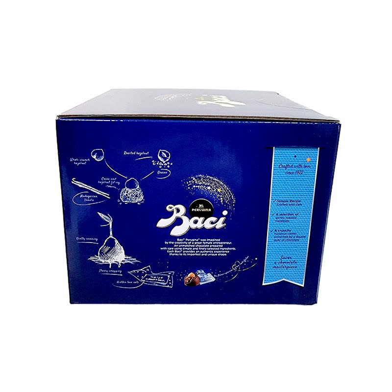 意大利baci芭喜榛仁经典黑巧克力制品1.25kg(100颗)婚庆结婚喜糖图片