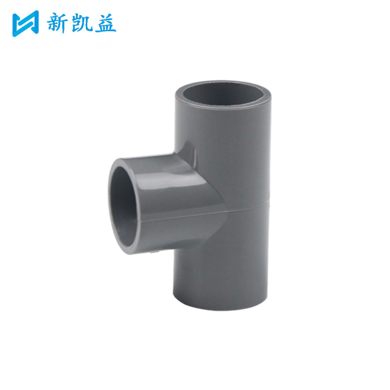 新凯益 PVC灰色等径三通 20mm 个高清大图