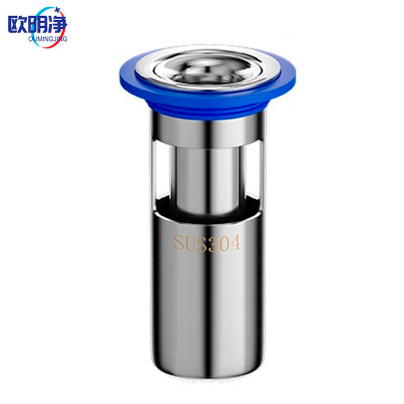 U型深水封地漏防臭芯 304不锈钢 个高清大图