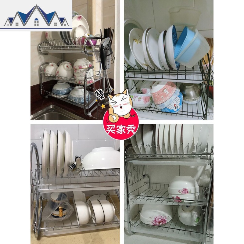 沥水架碗架晾放盘子架滴水碗碟架子餐具收纳厨房置物架用品收纳架 三维工匠高清大图