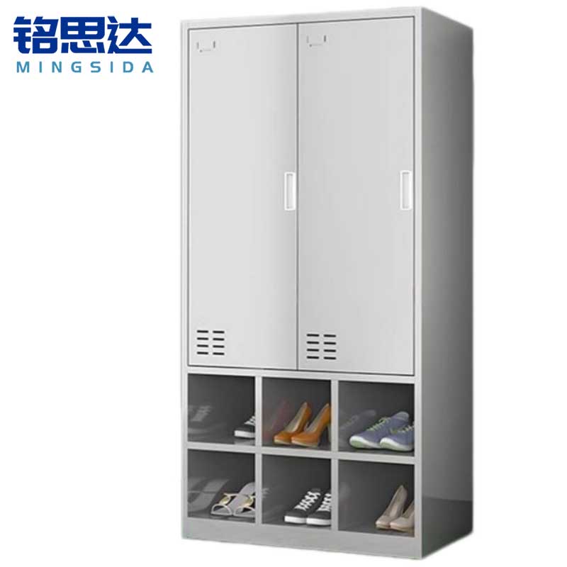 铭思达更衣柜二门含鞋柜台高清大图