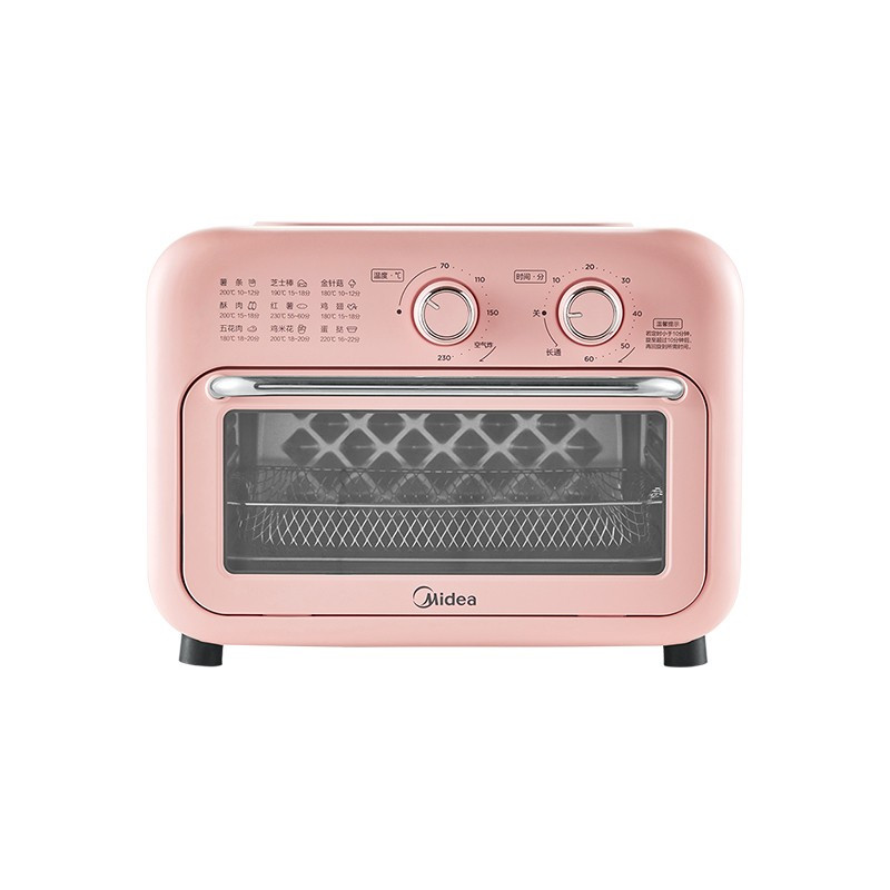 美的(midea) 家用多功能 12l空气炸烤箱 360°循环热风 pt12x3 智能