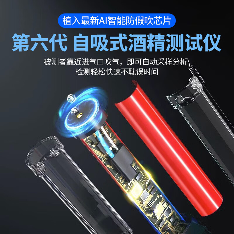 3M 酒精测试仪交通警专用测酒驾检测仪高精准吹气式查酒仪器智能语音高清大图