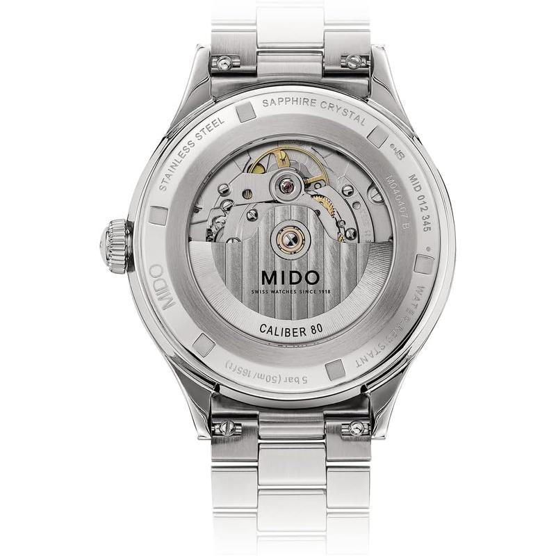 Mido瑞士手表 贝伦赛丽系列 “月相”自动机械腕表情侣表男士腕表蓝盘高清大图