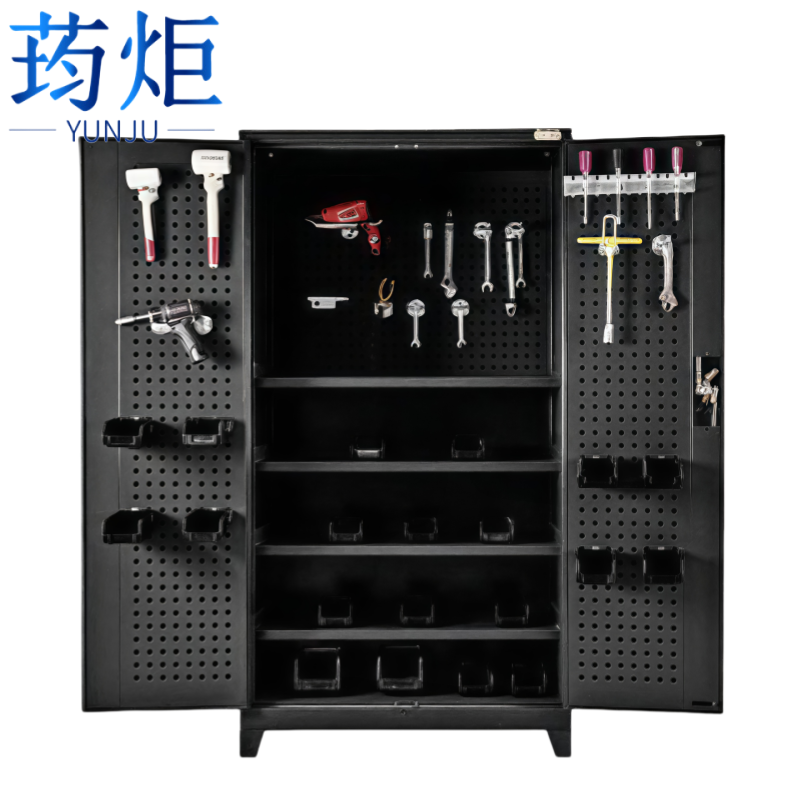 荺炬工具柜5层带挂板台高清大图