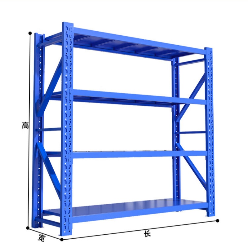 常喜悦四层货架 置物架 钢制重型货架2000*600*2000mm/800KG高清大图