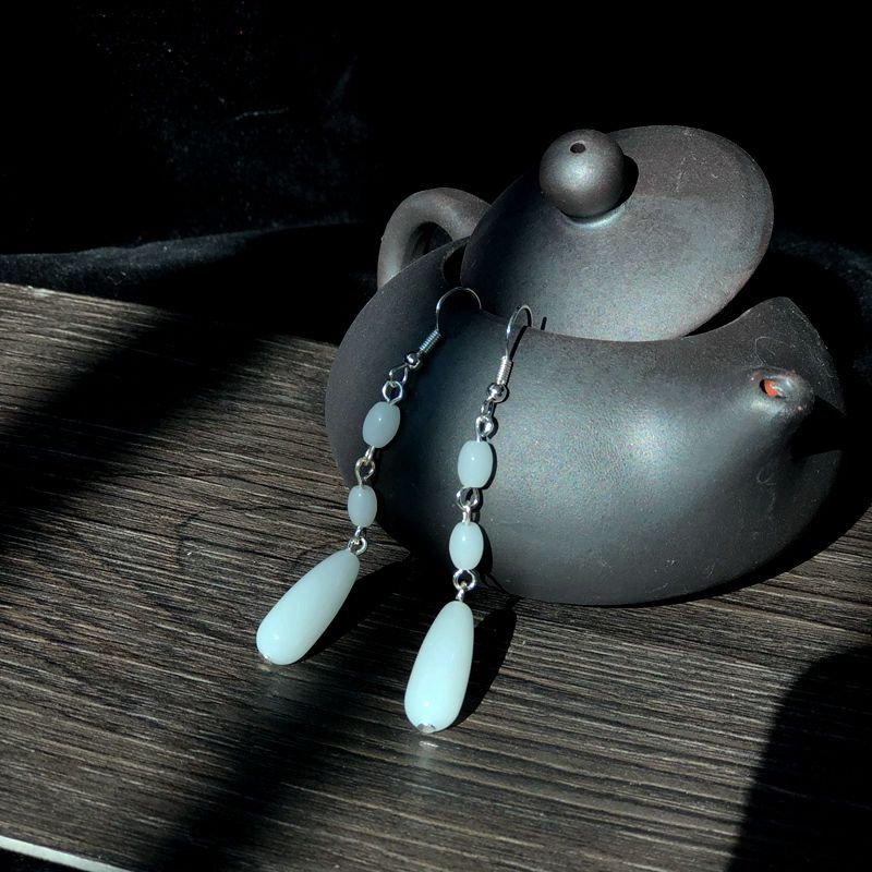 古风饰品女无耳洞耳环汉服耳饰古装长款耳坠古典流苏耳环耳钩耳夹素雅