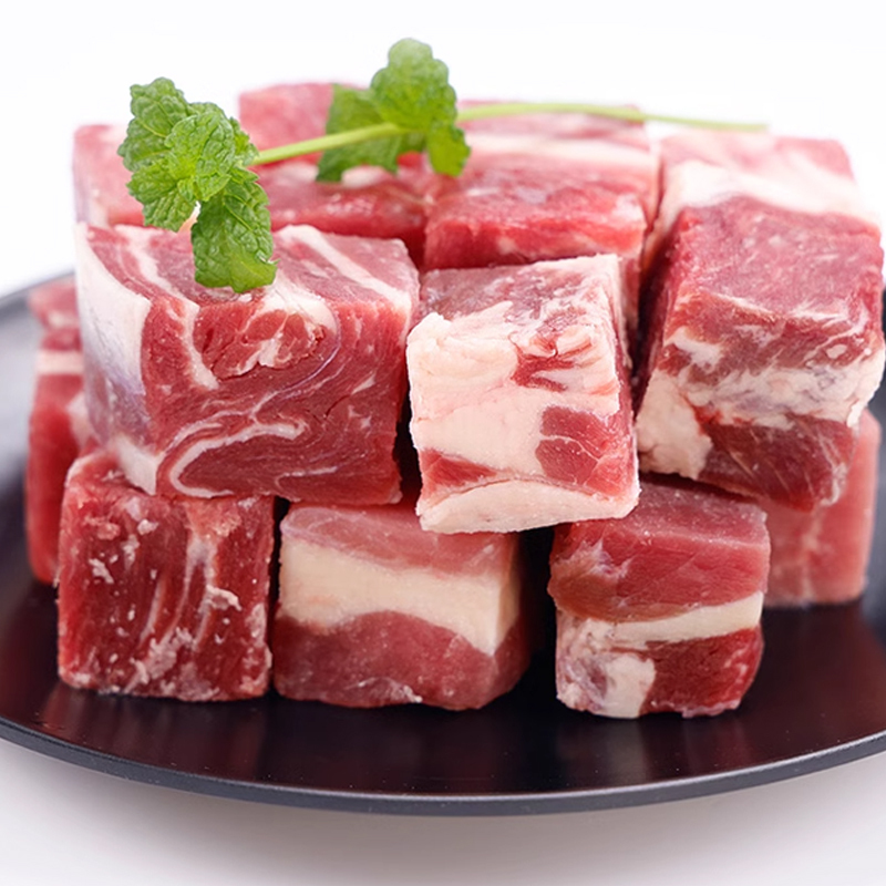 货出六盘 宁夏西吉县 精品牛羊肉组合 (羊排骨、牛腱、牛腩切块)各2斤