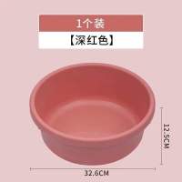 茶花脸盆大号塑料盆子宿舍用学生加厚家用洗脸盆大盆衣服大洗衣盆