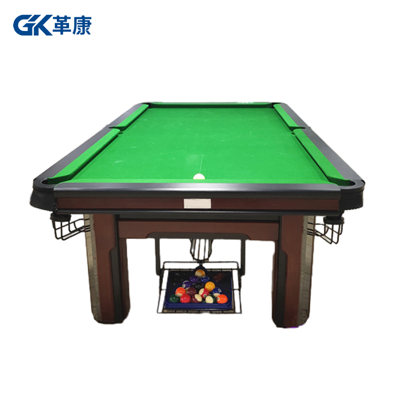 革康 GK-JSQC8504 CBSA比赛指定用台9尺中式美式黑八家用球房俱乐部台球桌木纹高配高清大图