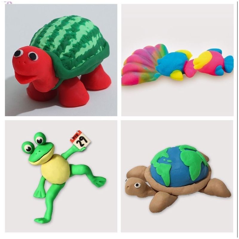 儿童橡皮泥玩具套装彩泥玩具汉堡冰淇淋男女孩益智橡皮泥彩泥基础版