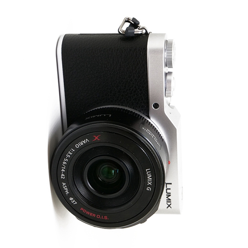 松下(Panasonic)GF9X微型单电套机(14-42mm电动镜头)4K美颜自拍神器、触摸翻转屏、WIFI传输 复古