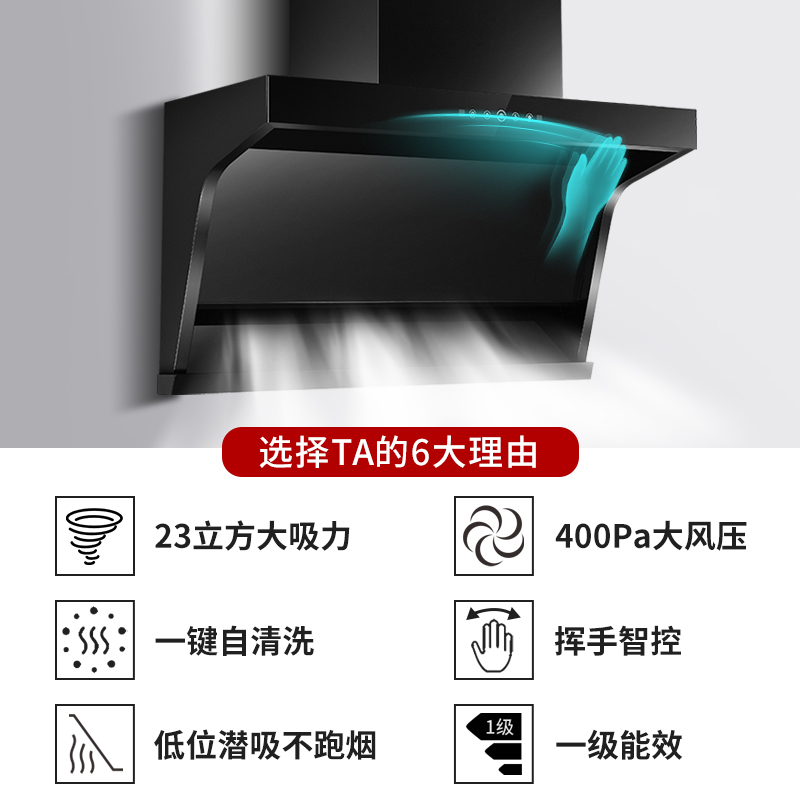 四季沐歌(MICOE)抽油烟机灶具套餐烟灶套餐侧吸式大吸力7字型K24+S18厨电自清洁燃气灶套装吸油烟机灶具套装天然气高清大图