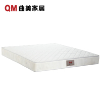 QM曲美家居 卧室家具 双人弹簧床垫1.2 1.5 1.8米床垫 舒适静音环保连锁簧白色简约现代针织提花面料