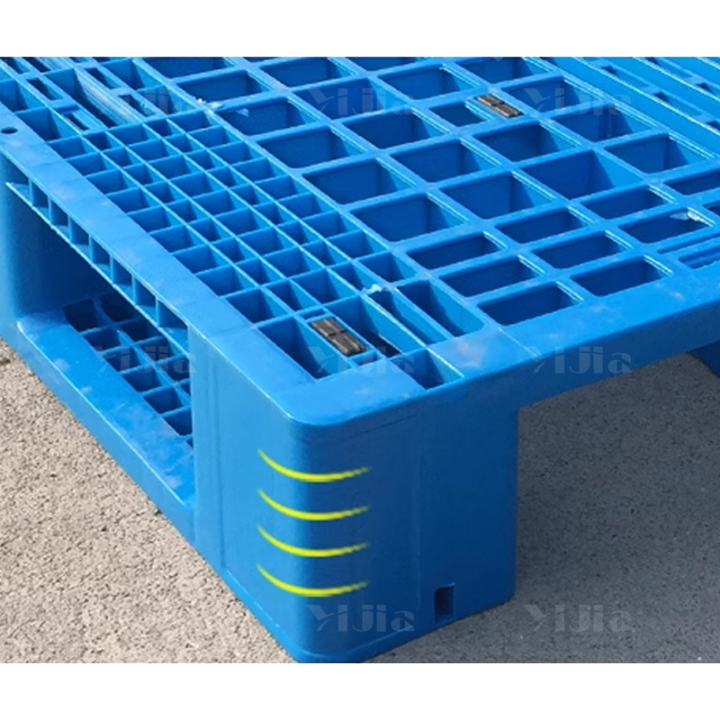 翌嘉YJ4120402塑料托盘仓库防潮垫板地垫叉车托板栈板内置4根钢管高清大图