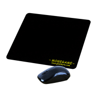 魔蝎手(mogegae) S240鼠标垫 竞技游戏鼠标垫加厚锁边电脑办公家用桌垫 鼠标垫 黑色