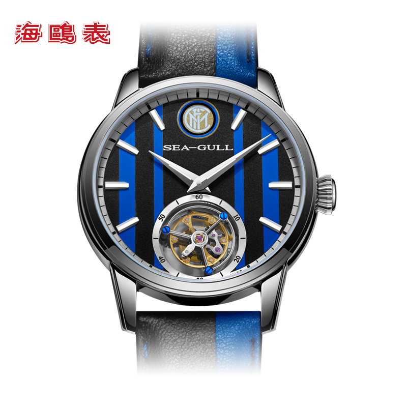 海鸥表(SEA-GULL) 国际米兰110周年球迷专属陀飞轮 限量特别纪念款 819.92.6110