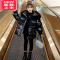 可莉允女童棉服2022年冬季新款韩版中大童冬装亮皮免洗羽绒棉衣加厚棉袄