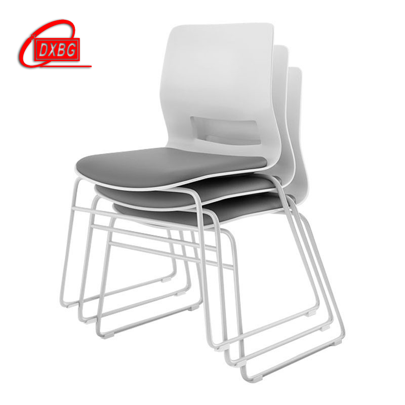 DXBG培训会议椅简约职员会客弓形洽谈桌椅子无扶手会议室靠背办公椅子