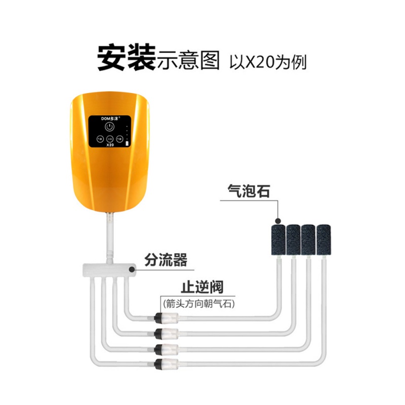 养鱼氧气泵充电增氧泵小型家用增氧机USB户外钓鱼专用便携式高清大图