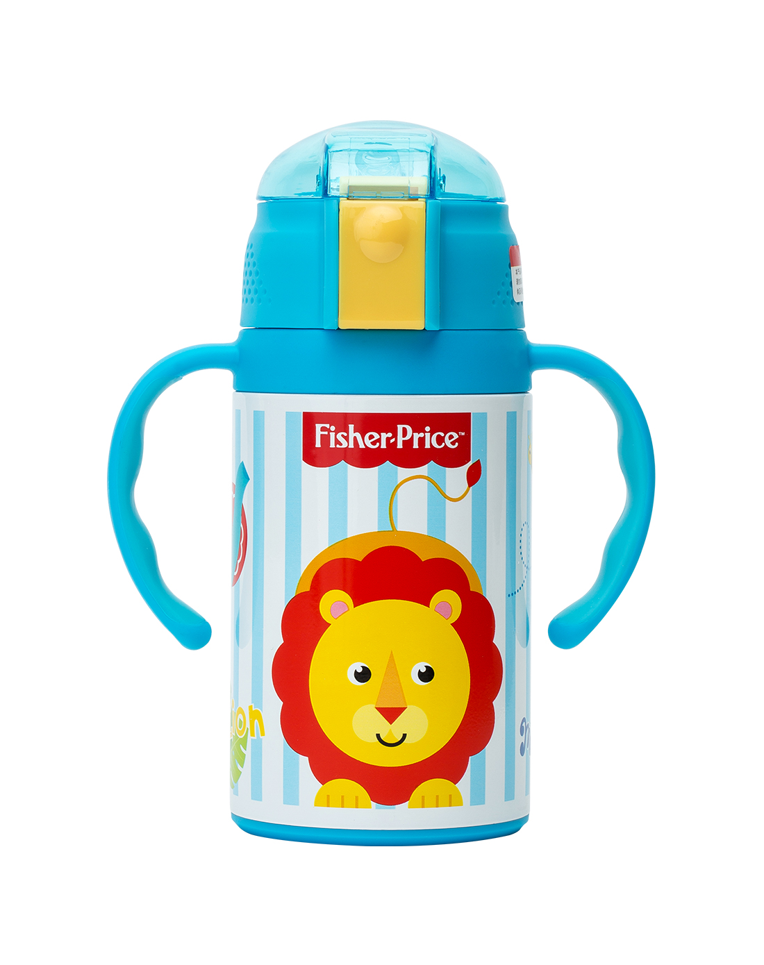 费雪牌(FISHER-PRICE) 母婴幼儿童抽真空保温杯套装带手柄 FP-8045B 蓝色 适用年龄:12个月以上
