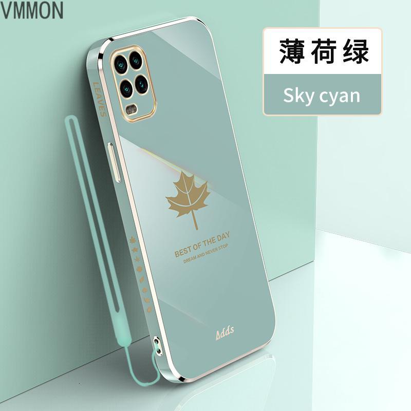 VMONN小米10手机壳网红女款枫叶小米10s直边电镀硅胶软壳10pro手机套潮牌男10青春个性情侣镜头全包防摔保护