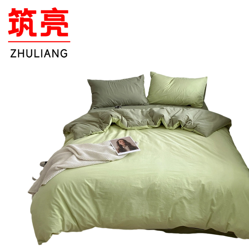 筑亮 牛奶绒三件套 A34 套高清大图