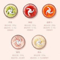 美的（Midea）辅食绞肉机 LZ20Easy201A 婴儿宝宝辅食 迷你料理机 家用搅拌机蔬果泥绞馅碎菜碎肉机 粉红色