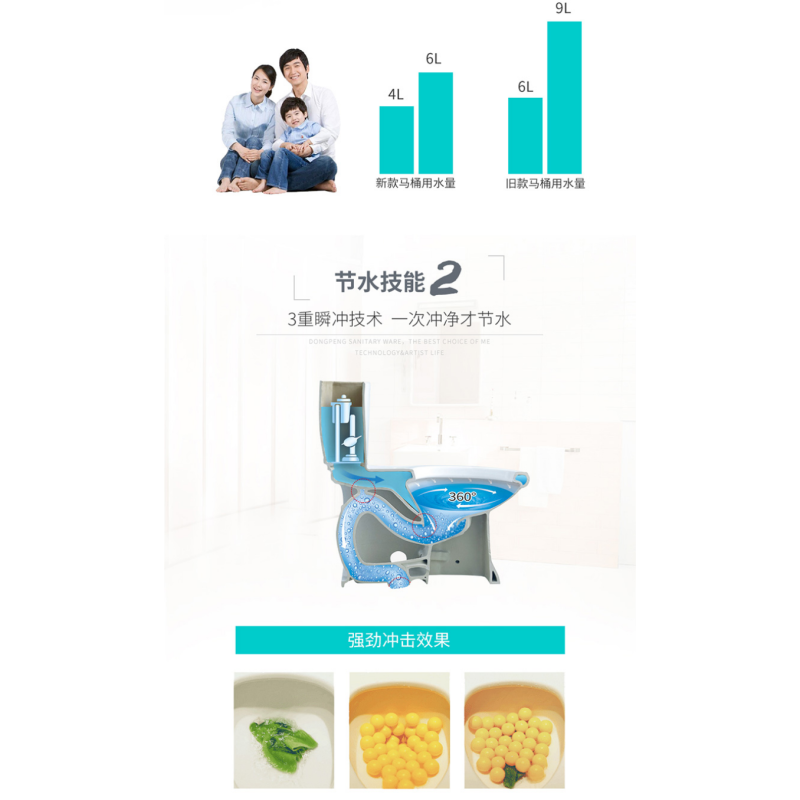 东鹏卫浴(DONGPENG)陶瓷马桶W506105T/FGQ