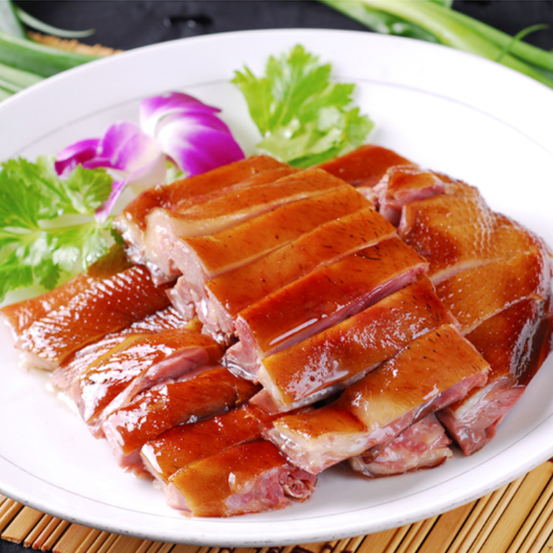 梁老二彭州九尺板鸭正宗四川特产成都特色美食即食熟熏酱卤板鸭