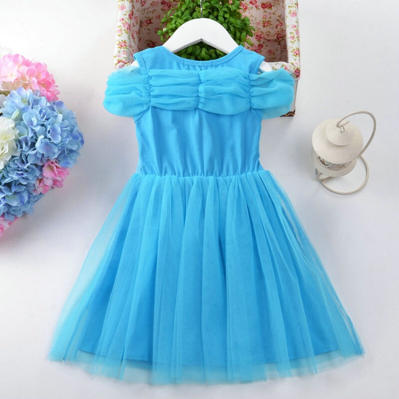 冰雪奇缘公主裙儿童连衣裙子艾莎裙礼服童装夏季六一女童表演裙子