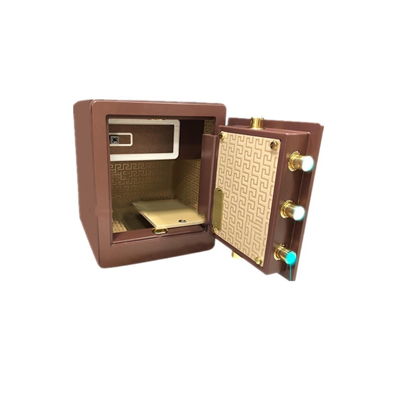 威尔信 L-500 指纹密码锁保险柜 H500*W380*D350mm (单位:件)咖啡金