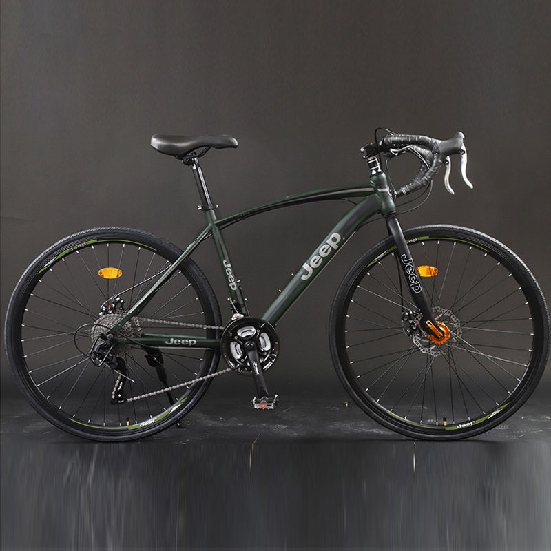 吉普jeep公路自行车212427速碟刹单车弯把直把公路车学生车参数