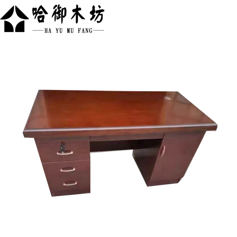 哈御木坊可定制办公桌木皮烤漆1200*600*760mm个高清大图
