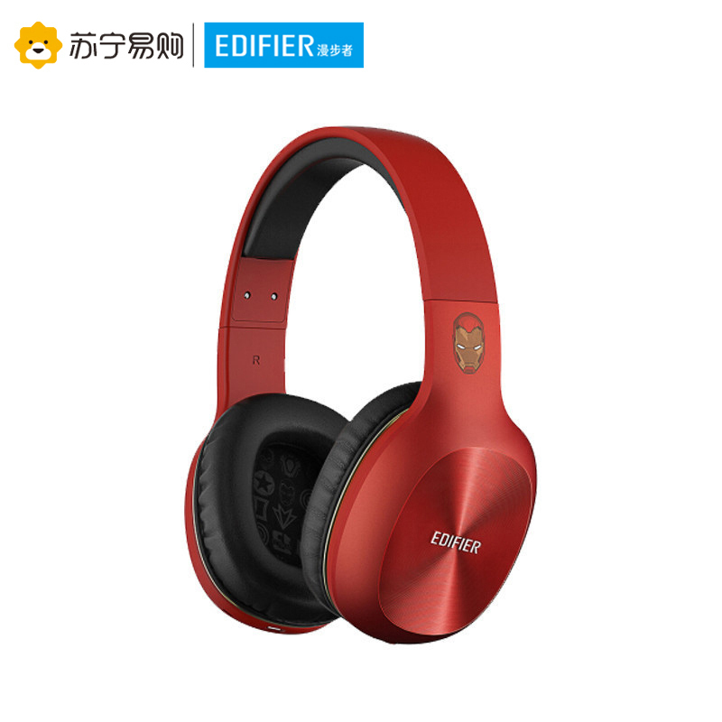 Edifier/漫步者 W808BT漫威蓝牙无线耳机音乐头戴式手机电脑通话耳麦 钢铁侠红