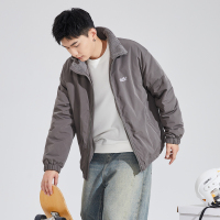 唐狮2024冬季新款男士棉衣休闲立领棉服外套黑色防寒冬装保暖棉袄_034 XL 星空灰