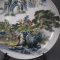 美帮汇景德镇仿古陶瓷乾隆粉彩山水风景盘家居装饰展柜客厅卧室中式摆件