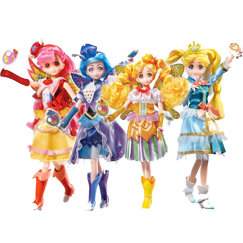 巴啦啦小魔仙女孩玩具施巧灵彩俐小魔仙娃娃公主闪耀魔法人偶套装 闪耀魔法套装-蓝慧 正版