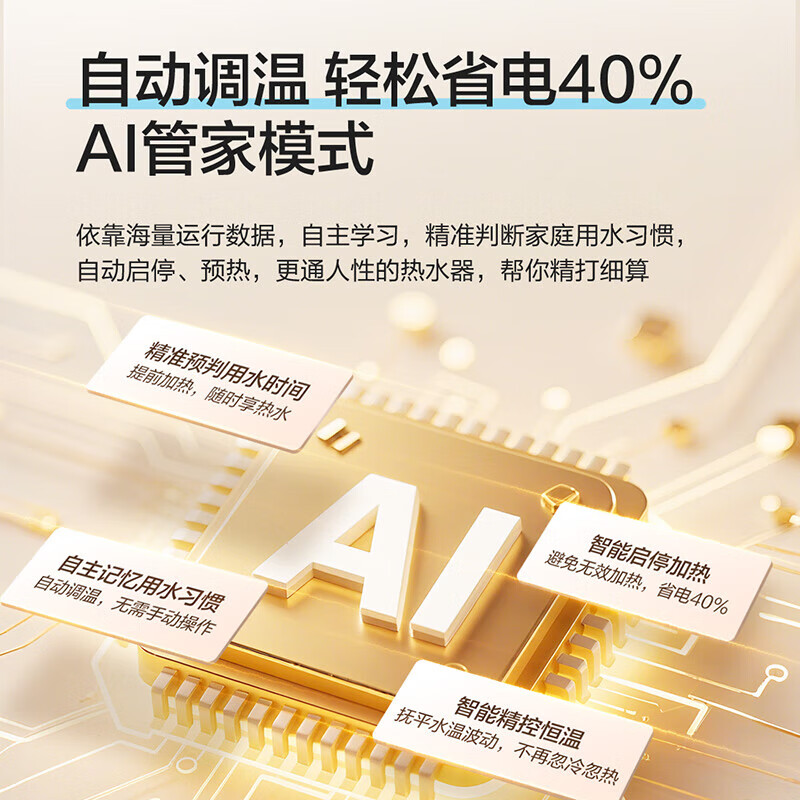 海尔(Haier)智家出品Leader统帅热水器[咨询客服享补贴] 电热水器60升LD5S一级能效出租房家用小尺寸高清大图