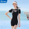 泳衣女夏2024年新款遮肚显瘦连体保守平角游泳馆运动专业泳装