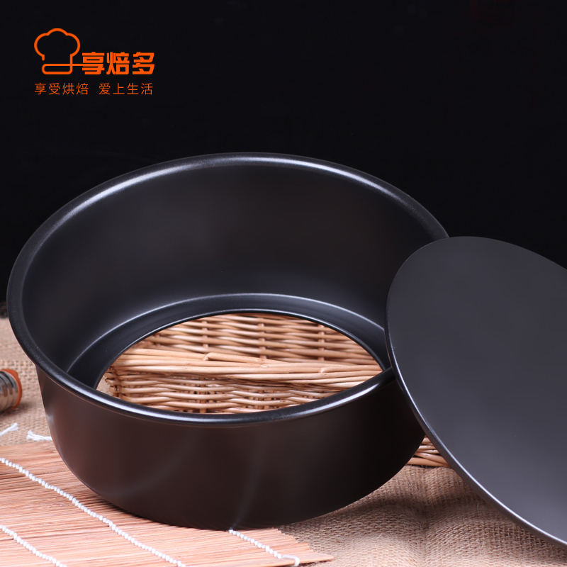 敬平(JING PING)戚风蛋糕蛋糕模家用烤箱活底蛋糕模具套装烘培西点6寸8寸烘焙工具 4寸加高活底模高清大图