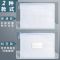 a4文件袋透明网格学生用拉链档案塑料试卷收纳卷子文具资料大容量 加厚防水/深色/5个