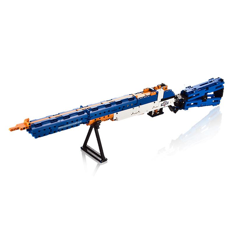 双鹰拼装积木儿童玩具兼容乐高男孩儿童玩具614岁m1式伽蓝德c81002